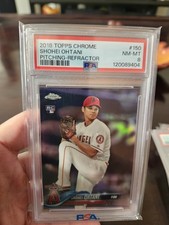 2018 Topps Chrome - Shohei Ohtani #150 Refractor (RC) PSA 8