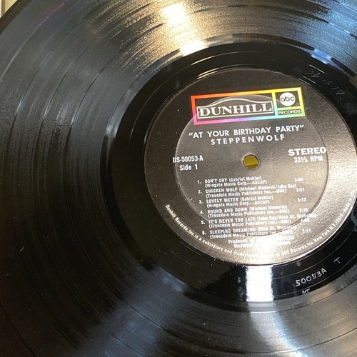 VTG STEPPENWOLF At Your Birthday Party Die Cut Cover 12" Vinyl Record LP Album - Imagen 15 de 24