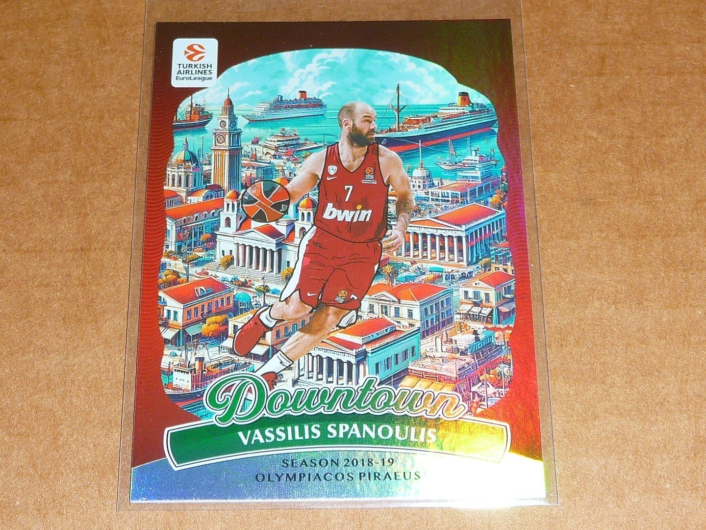 2024/25 Panini Donruss EUROLEAGUE VASSILIS SPANOULIS DOWNTOWN CASE HIT SP #7 K97