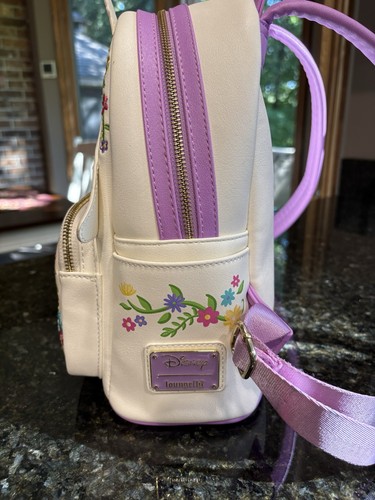 Loungefly Disney Tangled Tower Scene Rapunzel Mini Backpack Bag Dble Strap Purse - Picture 2 of 20