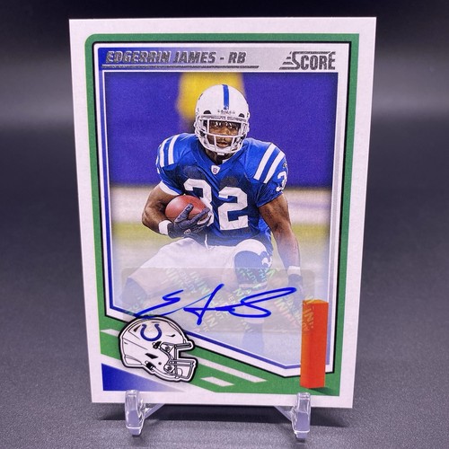 2025 Panini Score Edgerrin James & Robert Mathis Auto Colts Legends #68 & #271 - Foto 4 di 5