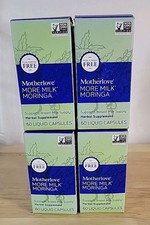 4 Pks Of MotherLove More Milk Moringa Lactation 60 Capsules Each (240 Total) NEW