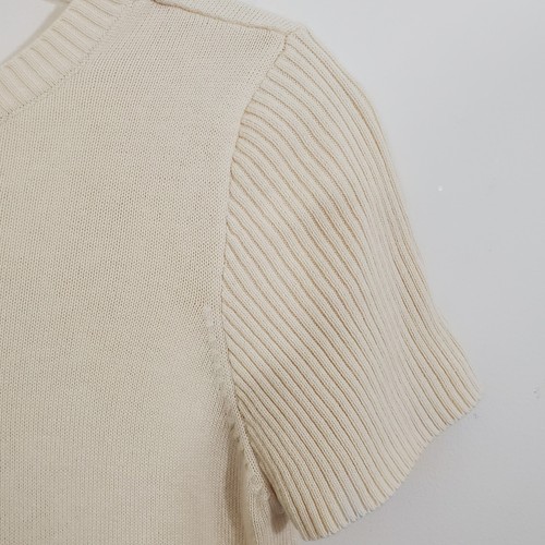 Cooperative Eichhörnchen Neuheit Strick Pullover T-Shirt Kurzarm U-Ausschnitt hinten Medium - Bild 3 von 8