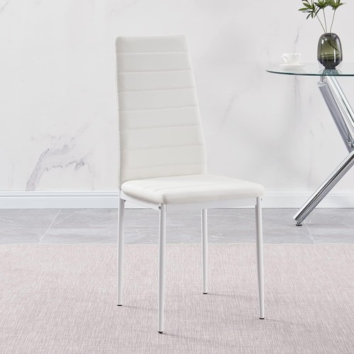 Dining Chairs Set of 6 Kitchen Chair PU Leather for Dining Room Living Room - Picture 3 of 8