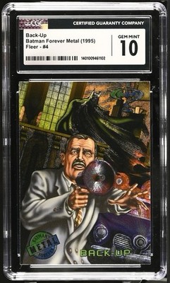 Fleer Batman Forever Metal 1995 Back-Up #4 Batman CGC 10 Gem Mint