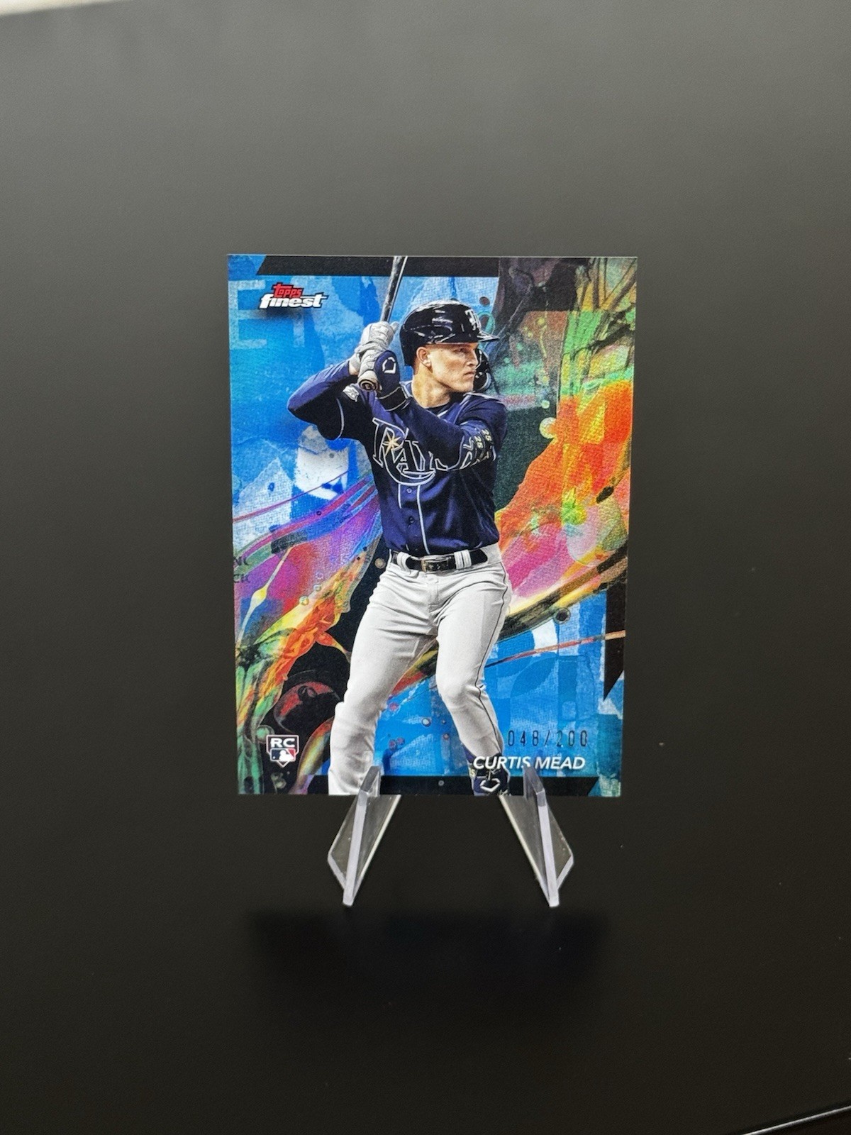 2024 Topps Finest - Common Curtis Mead #78 Blue Refractor /200 (RC)