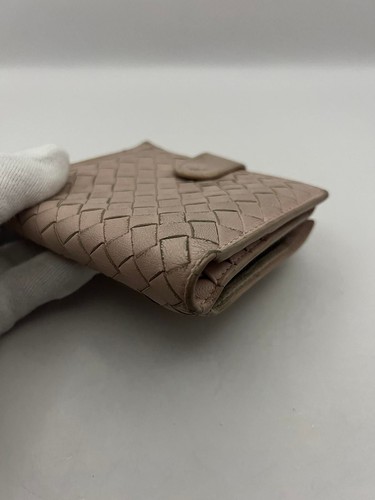 Bottega Veneta Wallet Leather Pink USED TA9-9 - Picture 7 of 23