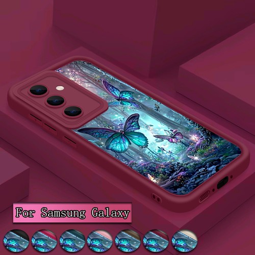 Butterfly TPU Case For Smausng S25 S24 Ultra S23FE S22 A16 A17 A26 A35 A15 Cover - Picture 1 of 19
