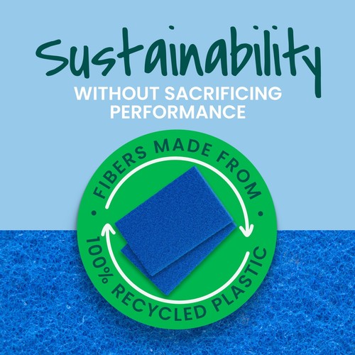 Scotch-Brite Non-Scratch Scour Pads, 3 Pads - Picture 9 of 13