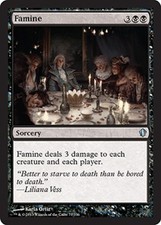 MTG magic cards 1x Famine Commander 2013 Light Play, English