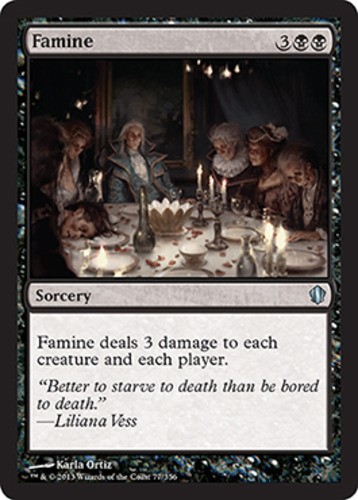 MTG magic cards 1x Famine Commander 2013 Light Play, English - Picture 1 of 1