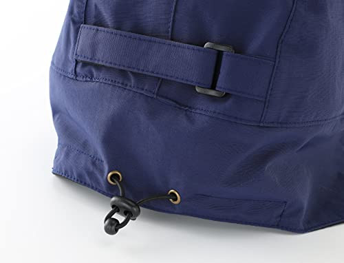 Herren Wintermütze wasserabweisend reflektierend Fleece gefüttert groß dunkelblau - Bild 4 von 6