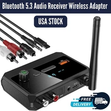 Bluetooth 5.3 Audio Receiver for Home Stereo, Wireless Adapter with Optical/USB