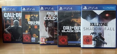 Call of Duty & Killzone PS4 Shooter Bundle: Black Ops, Shadow Fall, PAL