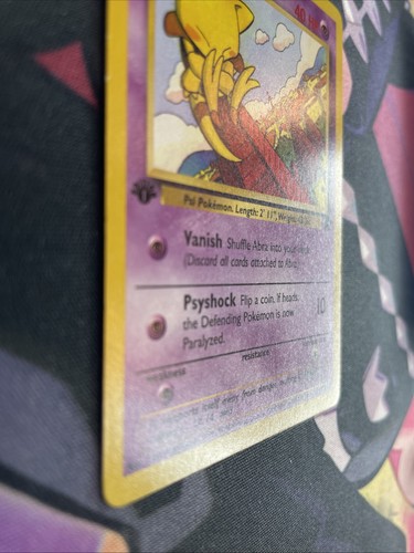 ABRA Pokemon Card - WOTC - 1st Edition - Team Rocket - 49/82 - LP+ - Picture 5 of 8