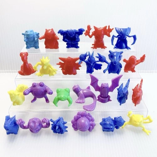 Pokemon Mascot Mini Figure Set of 24 Toy Nintendo Rubber Pen Cap Japan Vintage