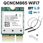 M.2 WiFi 7 Adapter Bluetooth 5.3 Card QCNCM865 Tri-Band Intel Netwrok AMD Win 11