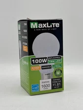 Maxlite LED Bulb 15W = 100W A19 E26 Soft White 2700K 1600 lumens