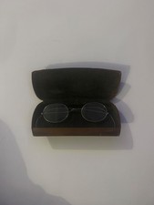 Antique Wire-Rimmed Eyeglasses From 1900-1920 s. w/ Clamshell Case