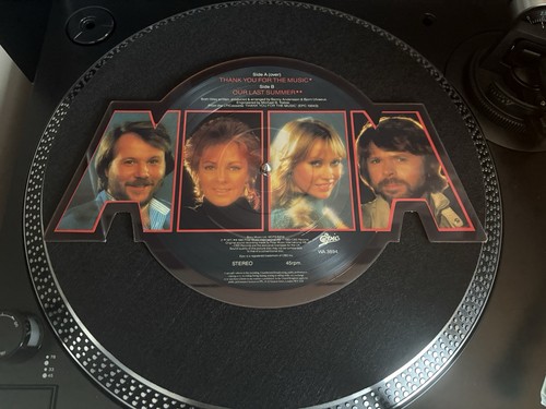 ABBA Thank You For The Music UK 1983 Picture Disc 7" Vinyl Schallplatte sehr guter Zustand +