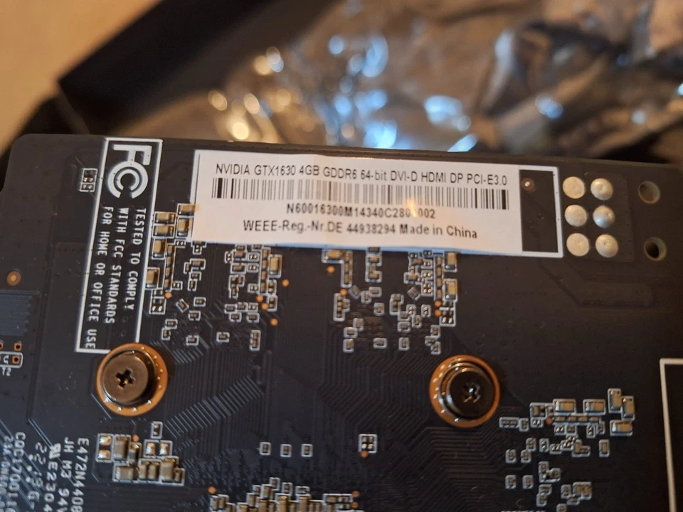 Scheda Video Geforce GTX 1630 Nvidia 4GB GDDR6 64-bit DVI-D HDMI PCI-E3 - Immagine 3 di 4