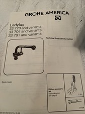 Grohe America Lady Lux Pulldown Kitchen Faucets  2  - 1 Gray 1 Chrome. New