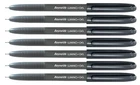 8x REYNOLDS LUMINO GEL PEN BLACK INK 0.5mm tip Smooth writing