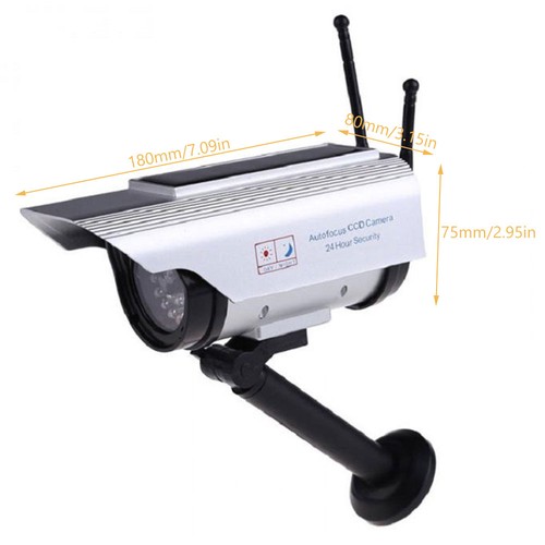Fake Security Camera Solar Powered Dummy Surveillance Camera with 1 lilFd - Picture 10 of 12
