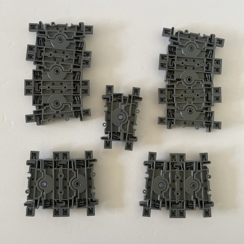 Lot of 11 Pieces Lego Flexible Train Track Flex Dark Bluish Gray - Picture 2 of 2
