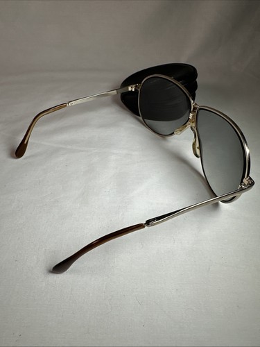 Vintage FERRARI ASTON II Style Aviator Style Klapp Sonnenbrille mit Reißverschluss Etui - Bild 3 von 6