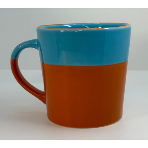 Tazza da tè caffè ceramica Starbucks 2006 farfalla teal blu arancione 17 oz - Foto 4 di 8