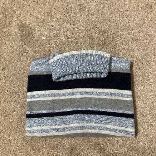 Lou & Grey Women's Casual Turtleneck Knit Striped Oversized Pullover Sweater XS  - Picture 3 of 3