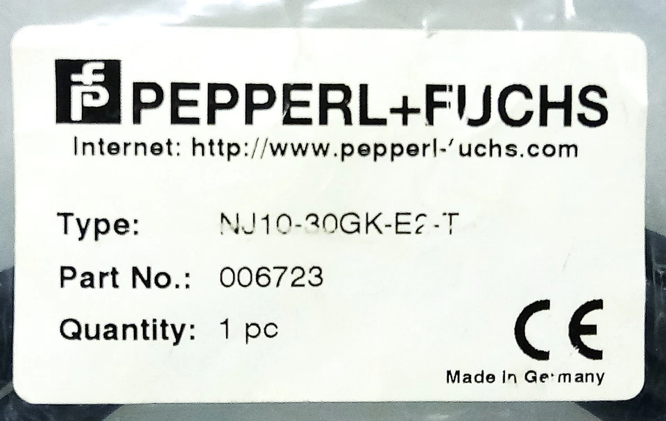 Pepperl Fuchs NJ10-30GK-E2-T 006723 10-30 V DC Inductive Proximity Sensor - Image 3 of 3