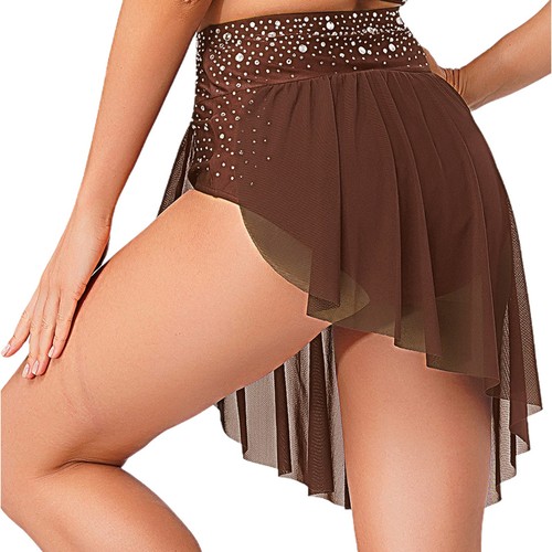 Para mujeres Irregular Lírico Ballet Danza Falda Dobladillo Fluido Patinaje sobre Ruedas Ropa de Baile - Imagen 35 de 98