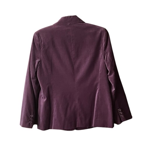 Vintage Appleseed Button Front Velvet feel Blazer. Size P10 - Picture 2 of 4