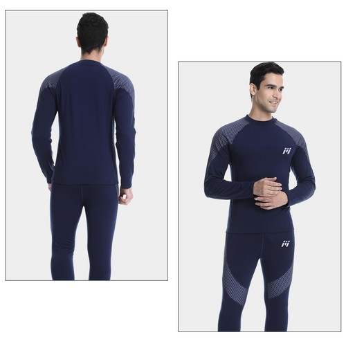 Thermal Underwear for Men, Fleece Lined Base Layer Set Cold Weather Ski Gear ... - Picture 5 of 7