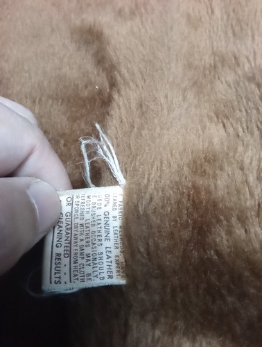 Vintage Sears Rehbock Western Leder Wildleder Jacke Kunstfell gefüttert Herren Gr. 42 Tall - Bild 6 von 9