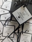 10 Personalised Birthday Celebration XOXO Square Gift Bouquet Tags Any Age