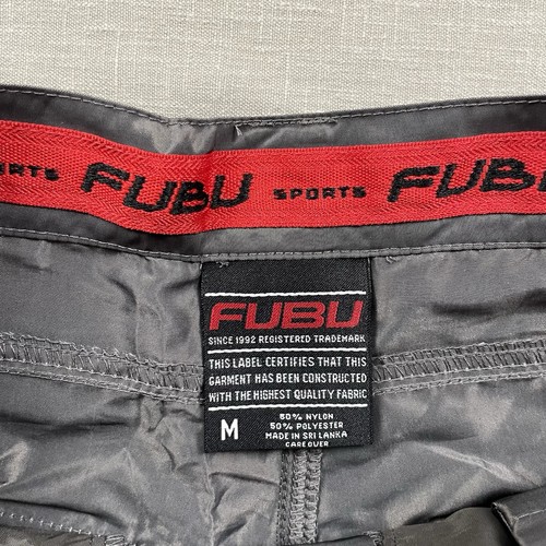 Pantalones cargo de colección Y2K Fubu para hombre medianos holgados rave patinador años 90 hip-hop NUEVOS CON ETIQUETAS - Imagen 4 de 16