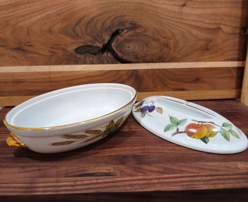Royal Worcester Evesham Gold Collection, Porzellan, Ofen zum Tisch, 3-teiliges Set - Bild 12 von 20