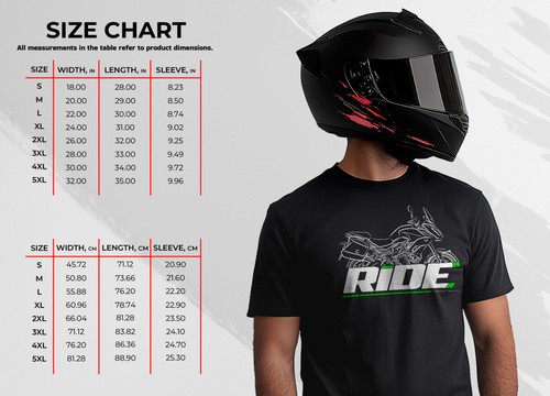 T-Shirts für Kawasaki Versys 650 2015-2021 Fans, Motorrad Tee - Bild 8 von 14
