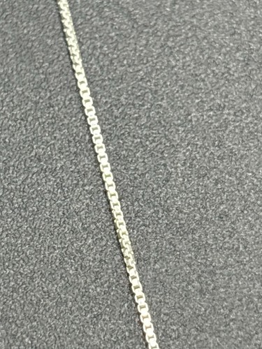 18" New Condition Sterling Silver Paw Print Heart Pendant Necklace 925 - Picture 5 of 12