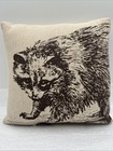 Primitives by Kathy 9” X 9” Raccoon Small Throw Pillow 2018 Made In India