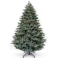 artplants Deko Tannenbaum Buffalo Speed, Gefroren, Leds, 230Cm, Ø145Cm