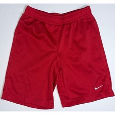 Nike Boys Red Mesh Athletic Lined Shorts Size 7