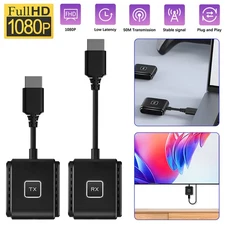 4K Wireless HDMI Transmitter & Receiver Kit TV Stick Dongle for PC Camera Laptop