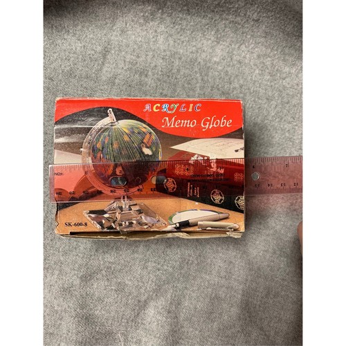 Vintage Novelty Memo Stick Note Pad, Globe Tropical, with Stand unique gift - Picture 3 of 9