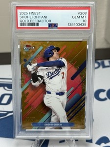 2024 Topps Finest Rare Shohei Ohtani #286 Gold Refractor 20/20 GEM Mint PSA 10