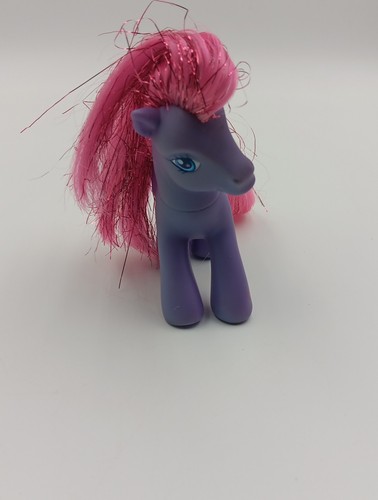 My Little Pony G3 Fizzy Pop 2004 lila mit rosa Glitzermähne und Schwanz - Bild 9 von 10