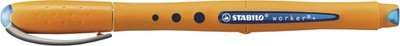 Tintenroller - STABILO worker+ - medium - Einzelstift - blau, 